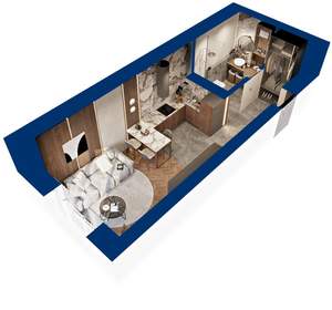 Студия квартира, вторичка, 28м2, 7/25 этаж