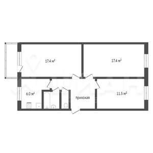 3-к квартира, вторичка, 66м2, 9/9 этаж