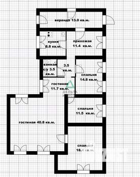 5-к квартира, вторичка, 125м2, 1/1 этаж