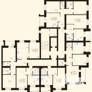 3-к квартира, вторичка, 82м2, 2/10 этаж