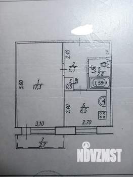 1-к квартира, вторичка, 34м2, 5/9 этаж