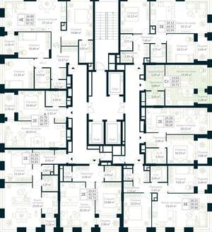 Студия квартира, вторичка, 30м2, 10/30 этаж