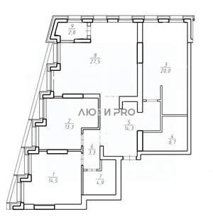 3-к квартира, вторичка, 105м2, 8/16 этаж