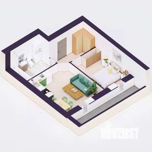 2-к квартира, вторичка, 41м2, 12/20 этаж