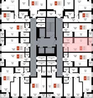 Студия квартира, вторичка, 30м2, 9/25 этаж