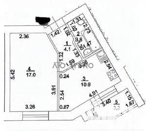 1-к квартира, вторичка, 37м2, 3/12 этаж