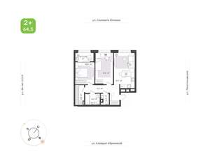 3-к квартира, вторичка, 65м2, 20/24 этаж