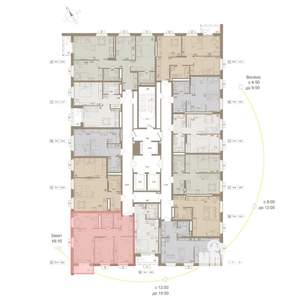 3-к квартира, вторичка, 62м2, 13/25 этаж