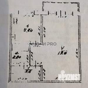 1-к квартира, вторичка, 31м2, 2/5 этаж