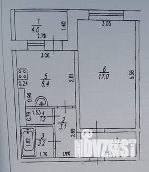 1-к квартира, вторичка, 41м2, 2/10 этаж