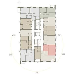 1-к квартира, вторичка, 34м2, 20/25 этаж