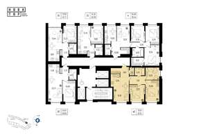 4-к квартира, вторичка, 82м2, 22/25 этаж