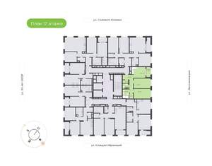 2-к квартира, вторичка, 64м2, 17/18 этаж