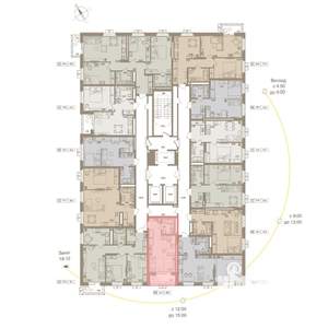 1-к квартира, вторичка, 28м2, 4/25 этаж