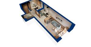 Студия квартира, вторичка, 38м2, 8/25 этаж