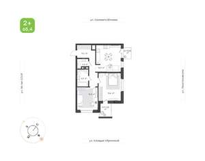 3-к квартира, вторичка, 65м2, 3/24 этаж