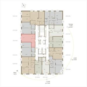 1-к квартира, вторичка, 33м2, 13/20 этаж