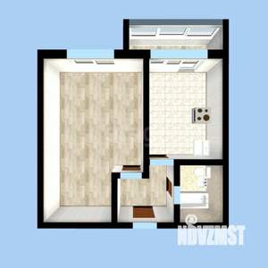 1-к квартира, вторичка, 41м2, 7/18 этаж