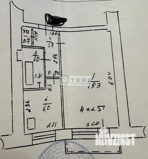 1-к квартира, вторичка, 33м2, 9/9 этаж