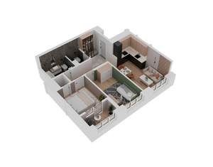 2-к квартира, вторичка, 61м2, 20/24 этаж