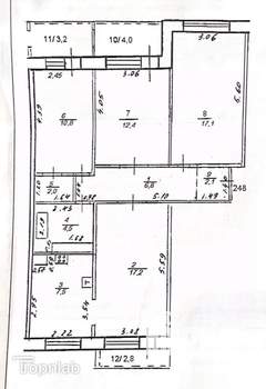 4-к квартира, вторичка, 84м2, 6/9 этаж