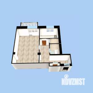 1-к квартира, вторичка, 45м2, 4/5 этаж