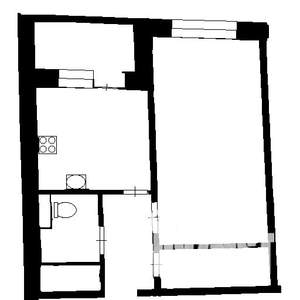 1-к квартира, вторичка, 42м2, 5/10 этаж