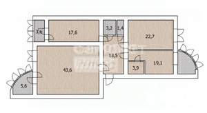 3-к квартира, вторичка, 125м2, 11/15 этаж