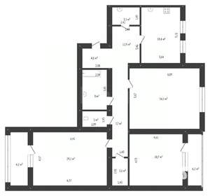 3-к квартира, вторичка, 152м2, 2/9 этаж
