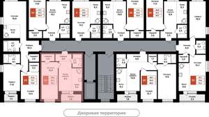 2-к квартира, вторичка, 44м2, 6/8 этаж