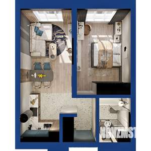 1-к квартира, вторичка, 44м2, 6/25 этаж