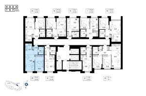 2-к квартира, вторичка, 47м2, 3/25 этаж