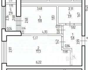 1-к квартира, вторичка, 37м2, 25/25 этаж