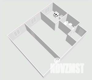 2-к квартира, вторичка, 42м2, 1/5 этаж