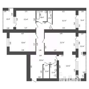 4-к квартира, вторичка, 127м2, 5/15 этаж