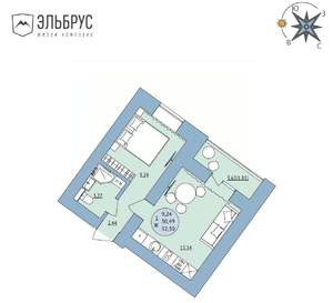 1-к квартира, вторичка, 32м2, 11/20 этаж