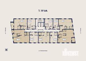 2-к квартира, строящийся дом, 44м2, 3/9 этаж