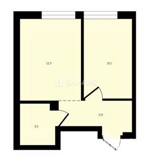 1-к квартира, вторичка, 32м2, 2/27 этаж