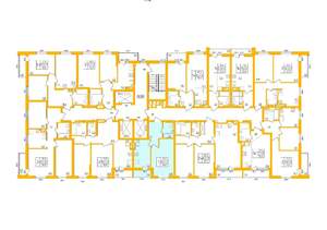 1-к квартира, строящийся дом, 36м2, 25/27 этаж