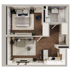 1-к квартира, вторичка, 43м2, 4/5 этаж