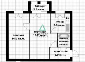 2-к квартира, вторичка, 45м2, 4/5 этаж