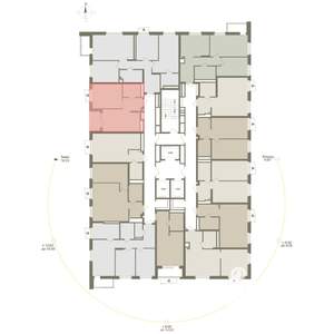 1-к квартира, вторичка, 41м2, 18/25 этаж