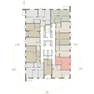 1-к квартира, вторичка, 34м2, 18/25 этаж