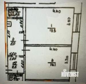 2-к квартира, вторичка, 38м2, 5/9 этаж