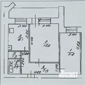 2-к квартира, вторичка, 50м2, 6/10 этаж