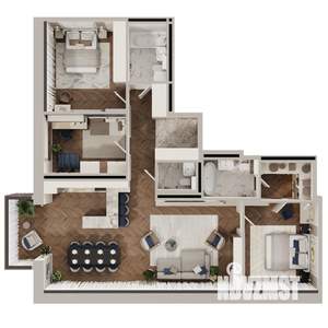 3-к квартира, вторичка, 120м2, 21/23 этаж