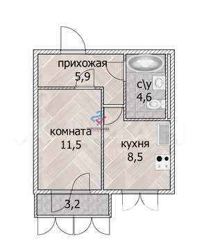 1-к квартира, вторичка, 33м2, 10/19 этаж