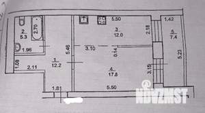 1-к квартира, вторичка, 49м2, 12/18 этаж