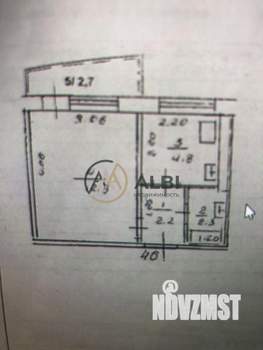 1-к квартира, вторичка, 22м2, 3/9 этаж