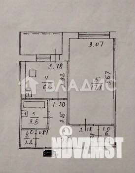 1-к квартира, вторичка, 38м2, 1/9 этаж